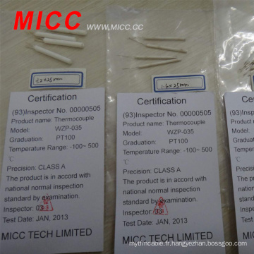 MICC Endurance exceptionnelle aux chocs et aux vibrations 2 * 15mm en céramique platine résistance